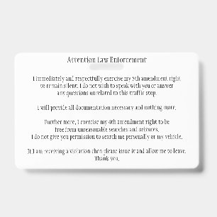 Polizeiaufenthalt Kennen Sie Ihre Rechte-Karte Ausweis