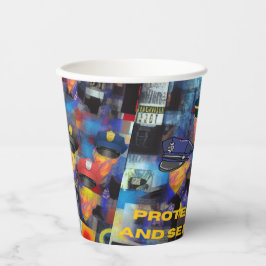 Polizeiaufwertung Pappbecher