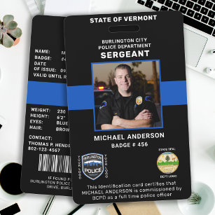 Polizeiausweis für das personalisierte Foto Ausweis