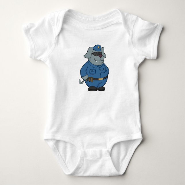 Polizeibeamte Baby Strampler (Vorderseite)