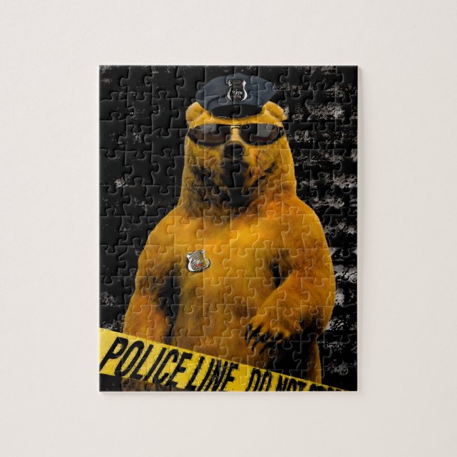 Polizeibeamte-Bär! Puzzle (Vertikal)