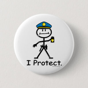 Polizeibeamte Button
