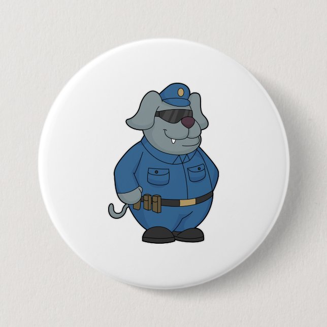 Polizeibeamte Button (Vorderseite)
