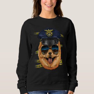 Polizeibeamte Chow Polizist PD Kriminalitätszene K Sweatshirt