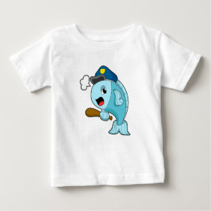 Polizeibeamte der Fische - Hut Baby T-shirt