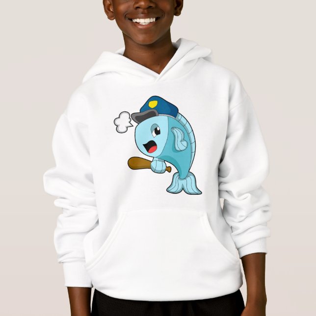 Polizeibeamte der Fische - Hut Hoodie (Vorderseite)