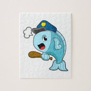 Polizeibeamte der Fische - Hut Puzzle