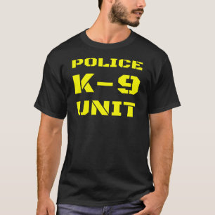 Polizeibeamte der K-9-Einheit Kleiner Text-Dog-Han T-Shirt