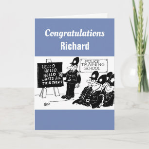 Polizeibeamte der Polizeiakademie Karte