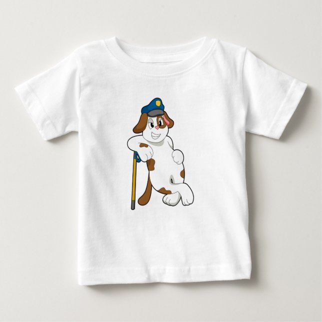 Polizeibeamte des Hundes Baby T-shirt (Vorderseite)