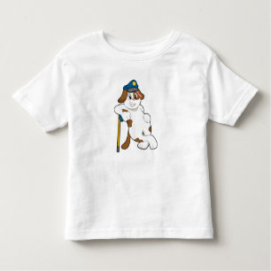 Polizeibeamte des Hundes Kleinkind T-shirt