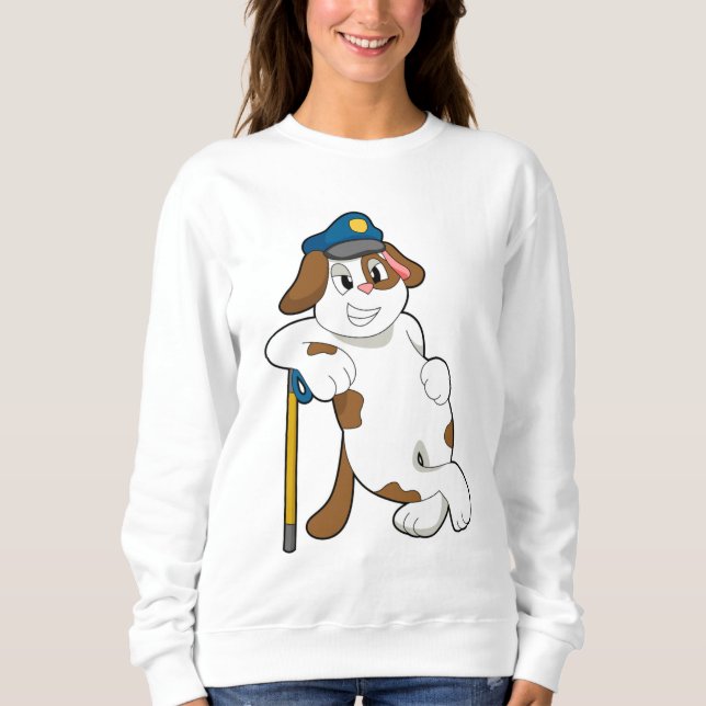 Polizeibeamte des Hundes Sweatshirt (Vorderseite)