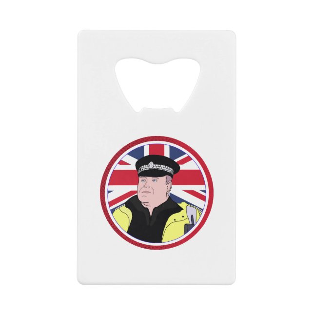 Polizeibeamte des Vereinigten Königreichs Geldbeutel Flaschenöffner (Vorderseite)