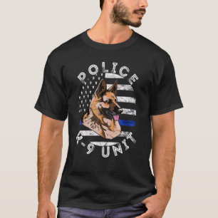 Polizeibeamte Deutsche Schäferpolizei K9 Einheit U T-Shirt