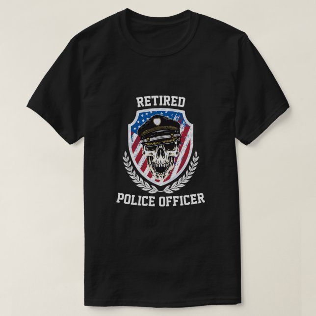 Polizeibeamte, die für das Ruhestand verantwortlic T-Shirt (Design vorne)