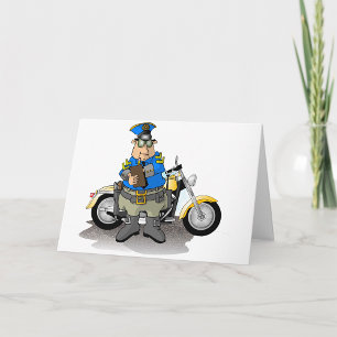 Polizeibeamte, die Karten schreiben