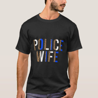 Polizeibeamte eines Leopard-Polizisten T-Shirt