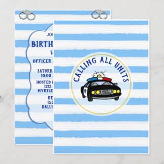 Polizeibeamte Einladung zum Geburtstag