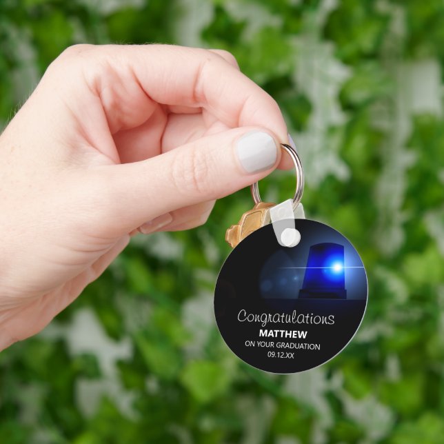 Polizeibeamte Glückwünsche Schlüsselanhänger (Hand)