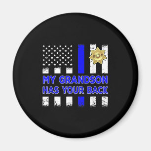 Polizeibeamte Großeltern mein Grandson-Geschenk Magnet