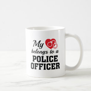Polizeibeamte Heart Belongs Kaffeetasse