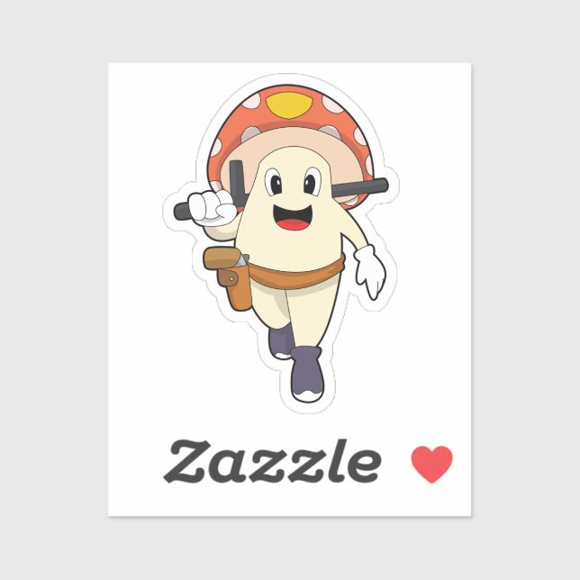 Polizeibeamte in Pilz Aufkleber (Blatt)