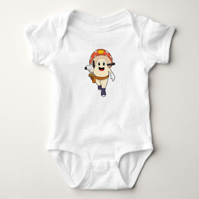 Polizeibeamte in Pilz Baby Strampler (Vorderseite)