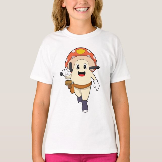 Polizeibeamte in Pilz T-Shirt (Vorderseite)