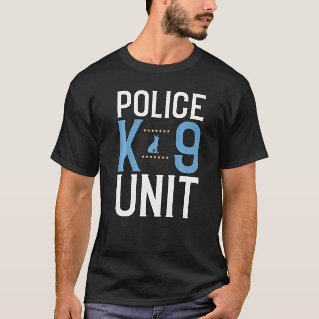 Polizeibeamte K9 Einheit K9 1 T-Shirt (Vorderseite)