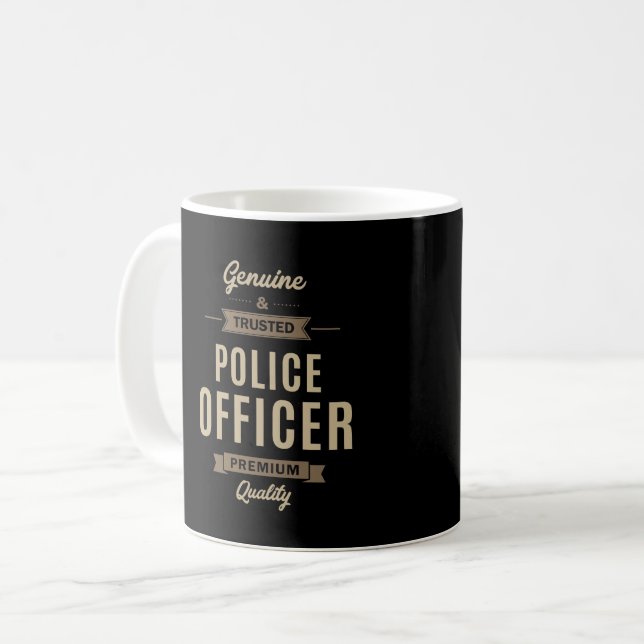 Polizeibeamte Kaffeetasse (Vorderseite Links)