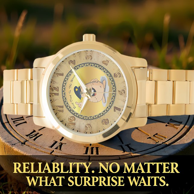 Polizeibeamte Kartoffel mit blauem Polizeihut Armbanduhr (Von Creator hochgeladen)