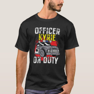 Polizeibeamte Kyrie für Dienst - Personalisierte P T-Shirt