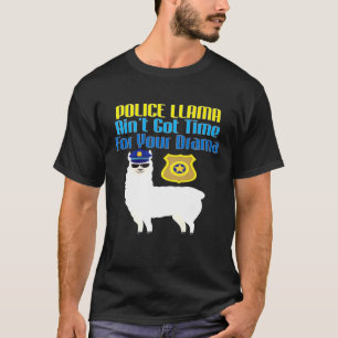 Polizeibeamte Llama Lover Abschluss Männer Frauen T-Shirt