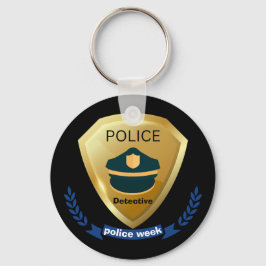 Polizeibeamte,Nationale Polizeiwoche 2023 Schlüsselanhänger