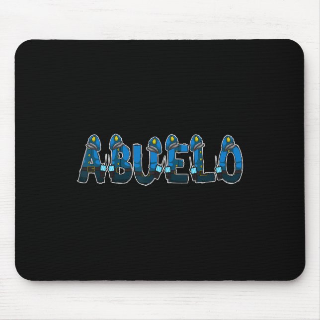 Polizeibeamte Opa Abuelo Halloween-Kostüm Mousepad (Vorne)