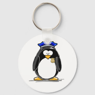 Polizeibeamte Penguin Schlüsselanhänger