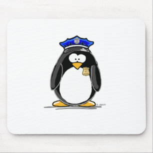 Polizeibeamte-Pinguin Mousepad