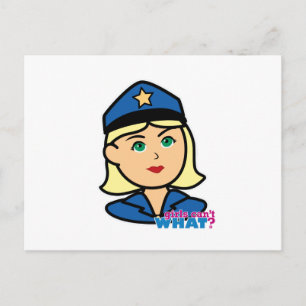 Polizeibeamte Postkarte