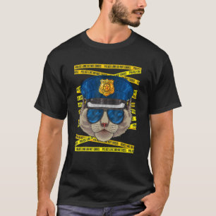 Polizeibeamte Ragdoll Polizeikat T-Shirt