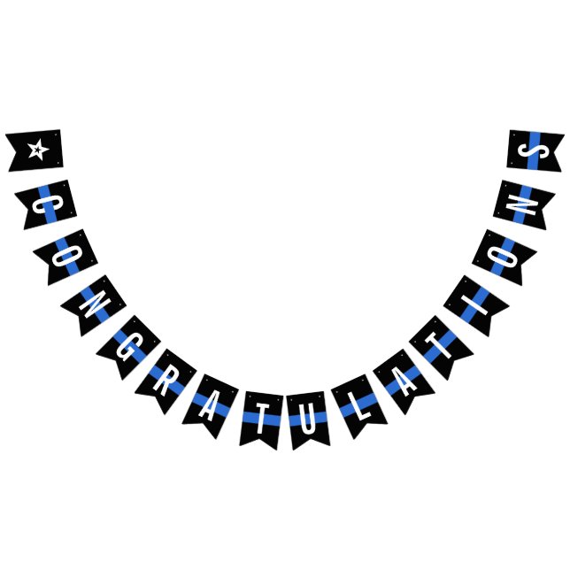 Polizeibeamte Rechtsdurchsetzung Herzlichen Glückw Wimpelkette (Alle)