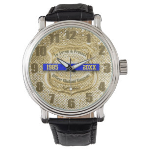 Polizeibeamte-Ruhestands-Uhr Armbanduhr