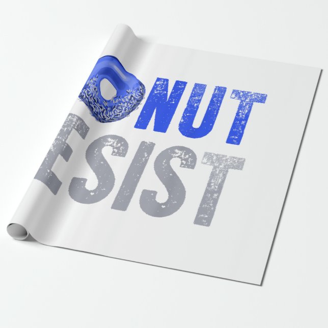 Polizeibeamte Shirt Thin Blue Line Donut Resist J Geschenkpapier (Ungerollt)