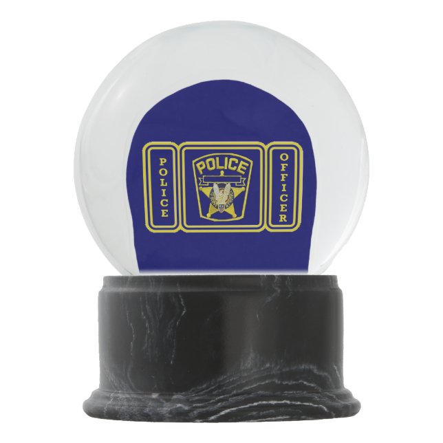 Polizeibeamte Snow Globe Schneekugel (Rückseite)