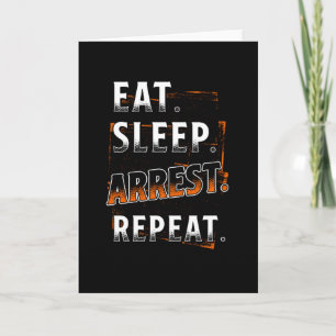 Polizeibeamte Sprichwort Funny Karte