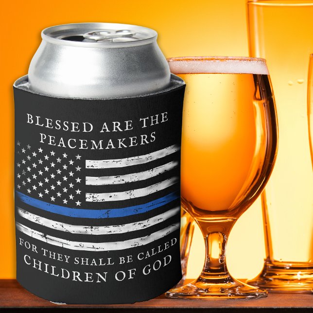 Polizeibeamte Strafverfolgung Thin Blue Line Dosenkühler (Von Creator hochgeladen)