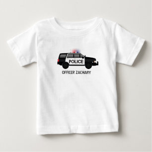 Polizeibeamte SUV-Geburtstag Baby T-shirt