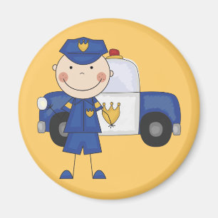 Polizeibeamte - Tshirts und Geschenke Magnet