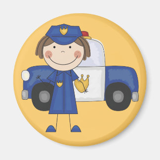Polizeibeamte, Tshirts und Geschenke Magnet