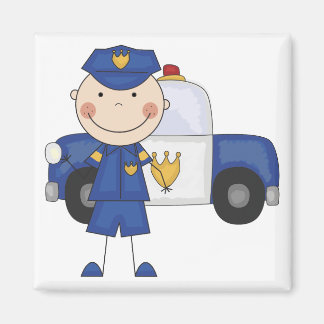 Polizeibeamte - Tshirts und Geschenke Magnet