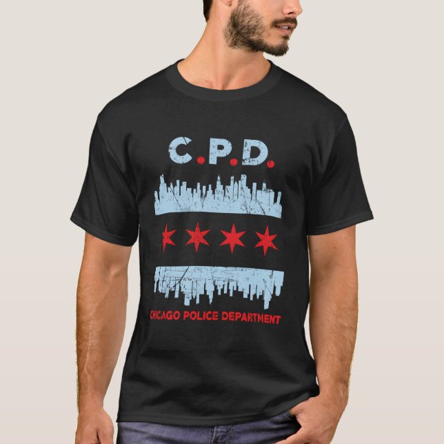 Polizeibeamte von Chicago T-Shirt (Vorderseite)